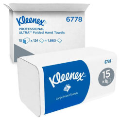 Handtücher Kleenex Ultra hochweiß 2-lagig 21,5 x 31,5 cm
