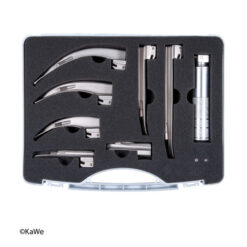 Laryngoskop-Set Erwachsene + Pädiatrie, 1 Griff, 7 Spatel