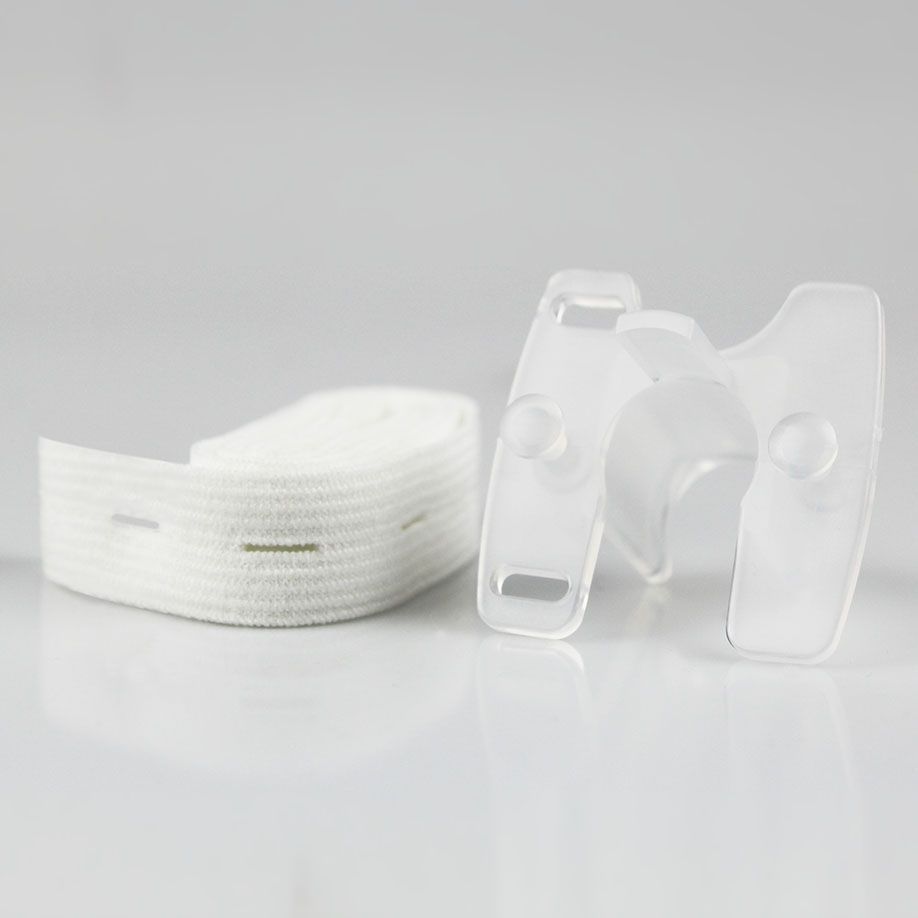 Beißblock zum Einmalgebrauch mit elastischem Halsband