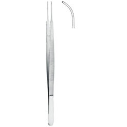 Pinzette GERALD 1 x 2 Zähne, gebogen