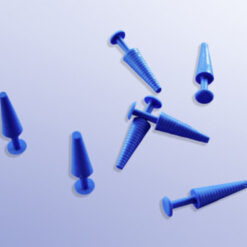 Katheterstopfen blau, steril mit Handgriff für den Verschluss von Blasenkathetern
