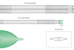 Compact™ Beatmungssysteme - ausziehbar 3.0m, komplett mit Beutel 2 Liter und Zusatzschlauch 2.0m
