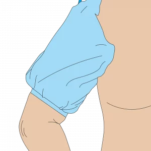 Manschetten-Drape Arm für Tourniquet, unsteril