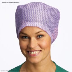 OP-Haube Kosack violett mit elastischem Nackenband