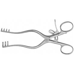 WEITLANER Wundspreizer (selbsthaltend), 165 mm (6 1/2"), 3 x 4 Zinken, spitz, unsteril,