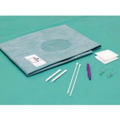 IVOM-Set, Standard G, Augentuch mit Auffangbeutel, Lidsperrer geschlossen