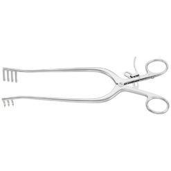 WEITLANER Wundspreizer (selbsthaltend), 240 mm (9 1/2"), 3 x 4 Zinken, halbscharf