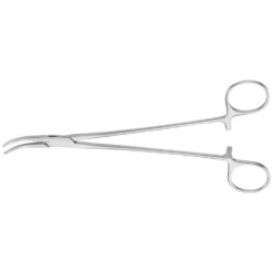 OVERHOLT-GEISSENDOERFER Präparier- u. Fadenklemme, gebogen, 205 mm (8"), Fig. 1