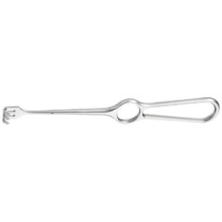 VOLKMANN Wundhaken (mit Zinken), 220 mm (8 3/4"), 3 Zinken, stumpf, Tiefe: 8 mm, Breite: 13 mm,