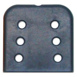 Präzisionsschutzkappen , Format: 3 x 25 x 25 mm,, gelocht, Farbe: schwarz (transluzent)