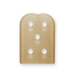 Präzisionsschutzkappe, gelocht, braun, Format: 2 x 16 x 25 mm