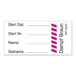 Etikett-Set mit Dampfindikator