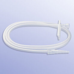 Redon-Verbindungsschlauch mit Stufenkonnektor Ch 06-18 für Redon-Flaschen mit Large-Lock-Anschluß.