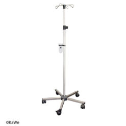 Infusionsständer Edelstahl, 5-Fuß Stativ