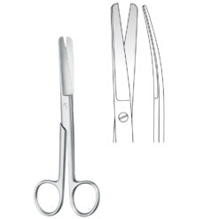 Chirurgische Schere, gebogen stumpf/stumpf