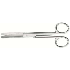 Chirurgische Schere, gebogen stumpf/stumpf
