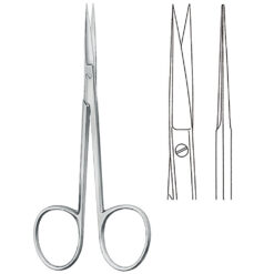 Irisschere, gerade/flach spitz/spitz