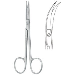 Irisschere, abgebogen spitz/spitz