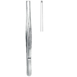 Chirurgische Pinzette 1 x 2 Zähne, schmal