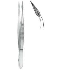 Splitterpinzette HUNTER gebogen