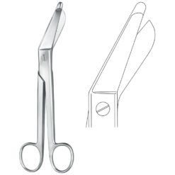 Gipsschere ESMARCH gewinkelt