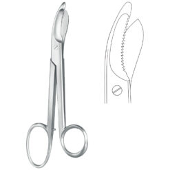 Gipsschere BRUNS gezahnt