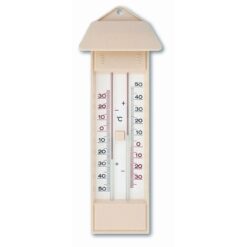 Maxima-Minima Thermometer, mit Dach