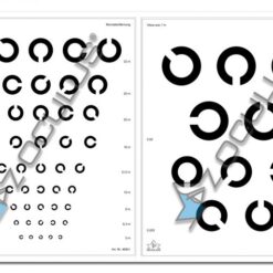 Sehprobentafel Set zur gutachterlichen Sehschärfebestimmung