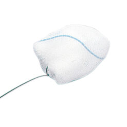 Schlinggazetupfer pflaumengroß, 2,0 x 2,0 cm, Röko, armiert unsteril