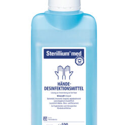 Sterillium med, Ethanolisches Präparat ohne Farb- und Parfümstoffe mit bewährtem Sterillium® Hautpflegekomplex.