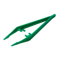 Anatomische Pinzette 12,5cm grün, zum Einmalgebrauch