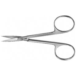 Feine Schere (Irisschere), gerade, spitz/spitz, 90 mm