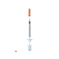 Spritzen Insulin U-100 0,5ml lila mit Kanüle 0,30 x 8mm