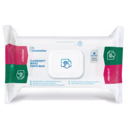 CLEANISEP WIPES FORTE MAXI, Alkoholfreie Tücher  (20 x 22 cm) zur Schnelldesinfektion