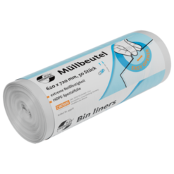 Abfallbeutel Universal Plus 60 Liter, transparent, aus HPDE