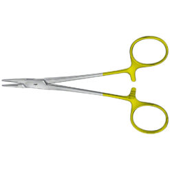 HALSEY DUROGRIP Hartmetall Nadelhalter, gerade, 130 mm (5 1/8"), mit Teilung 0,4 mm, Nahtmaterial 4/0 - 6/0