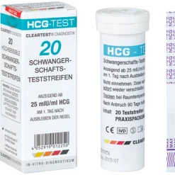 Cleartest Schwangerschaftstest, Empfindlichkeit ab 25 mlU/ml HCG
