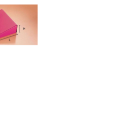 Lagerungskeil 40 x 30 x 10 cm, PU-beschichtet