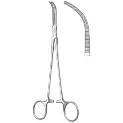 Präparierklemme nach Overholt, Fig. 4, 22,0 cm