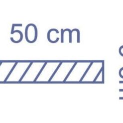 OP-Klebestreifen 50 x 9 cm blau selbstklebend