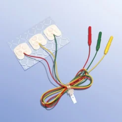 Elektroden Neonatal eckig, 50 cm Kabel 1,5 mm DIN Stecker, röntgennegativ