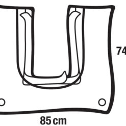 Foliodrape Schulterarthroskopie-Beutel 85 x 74cm selbstklebend