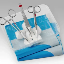 Wundversorgungs-Set, zur Wundversorgung bei chirurgischen Eingriffen, fachübergreifend anwendbar