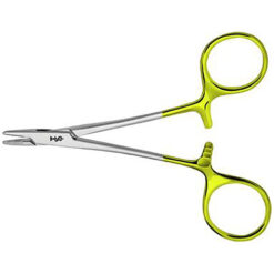 DERF DUROGRIP Nadelhalter, mit Hartmetallbacken , gerade, 120 mm, Maul: mit Teilung 0,4 mm