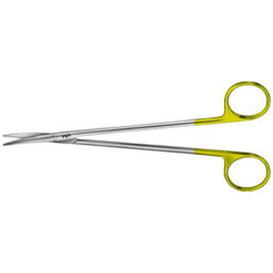 TOENNIS-ADSON Präparierschere, gebogen, DUROTIP Hartmetall, feines Modell, stumpf/stumpf, 175 mm