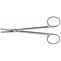 GORNEY Präparierschere (Facelift-Schere), gerade, gezahnt (innen fein), stumpf/stumpf, 125 mm