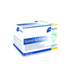 Gesichtsmaske Suavel Antifog blau, zum Binden für Brillenträger