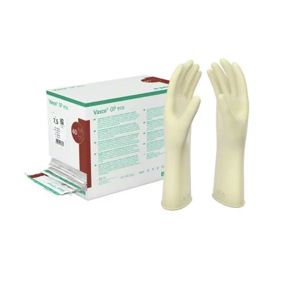 Vasco OP eco, sterile Latex OP-Handschuhe mit Rollrand