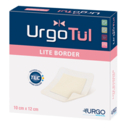 UrgoTül Lite Border, selbsthaftender, absorbierender Lipidokolloid-Wundverband