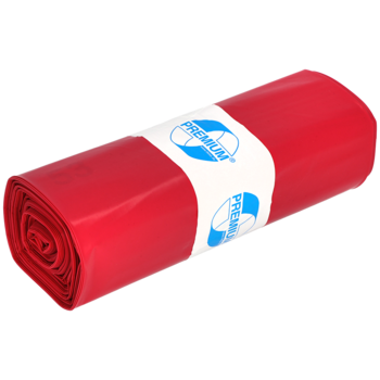 Abfallsack Premium 70 Liter rot aus LDPE